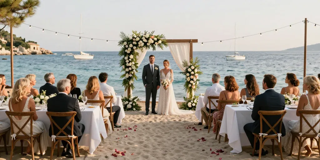 mariage plage antibes