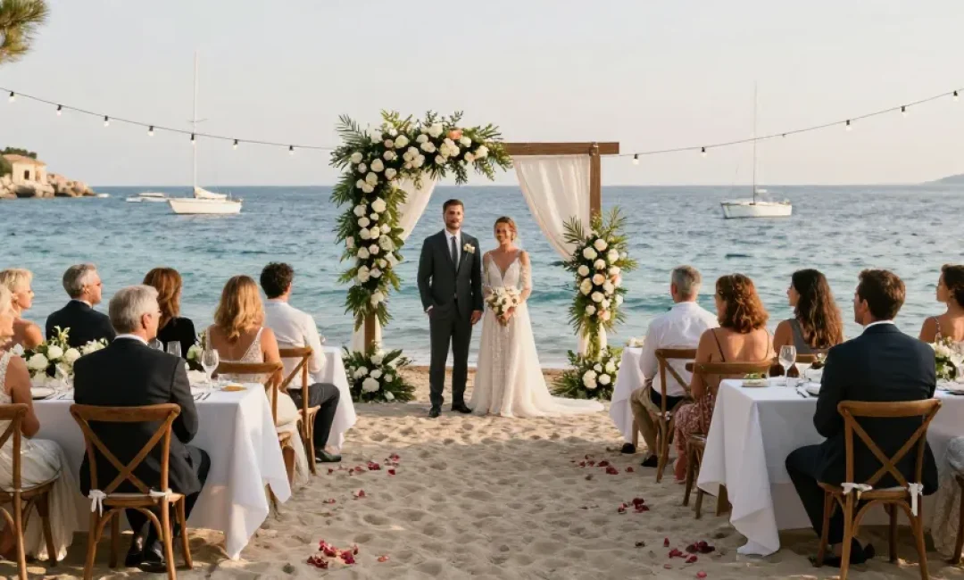 mariage plage antibes